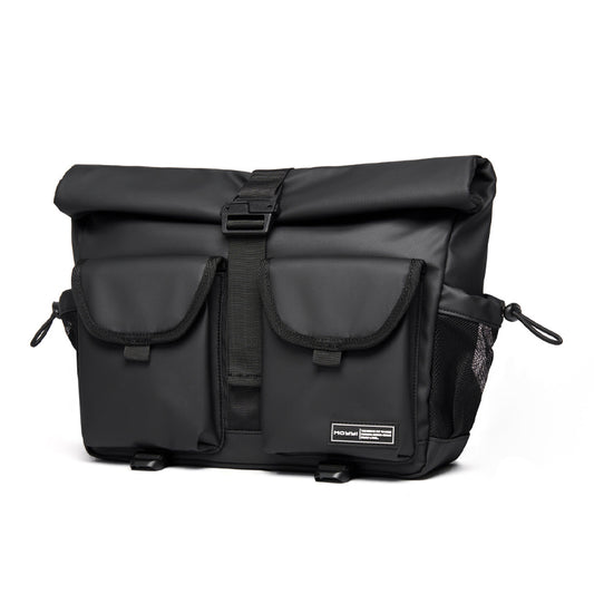 潮牌百搭大容量斜挎包男士機能騎行單肩包郵差包休閒包背包男