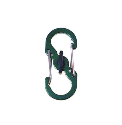 小號不鏽鋼帶鎖8字快掛防盜旅行包鑰匙S扣