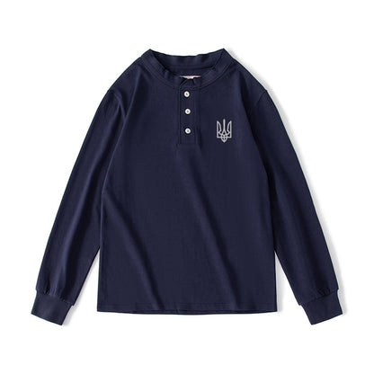 美國復古純色軍迷U17烏克蘭長袖T卹