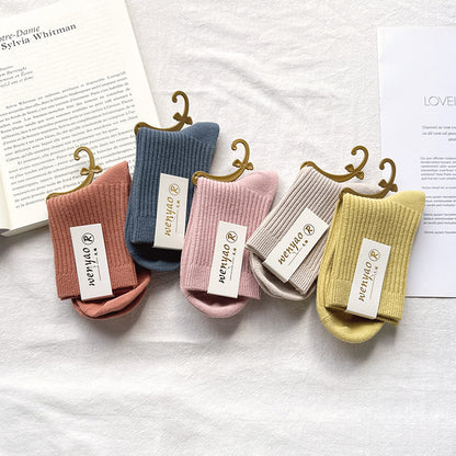 雙針襪子純棉男襪中筒襪男春秋防臭吸汗保暖男士棉襪