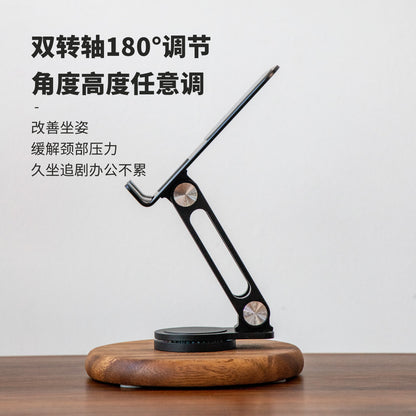 手機支架可升降手機平板通用360°旋轉懶人案頭直播支架