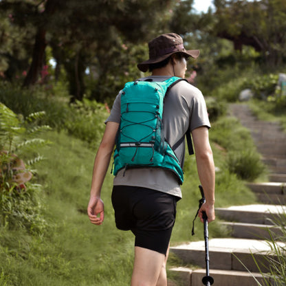 戶外運動登山騎乘健行防水多功能雙肩背包