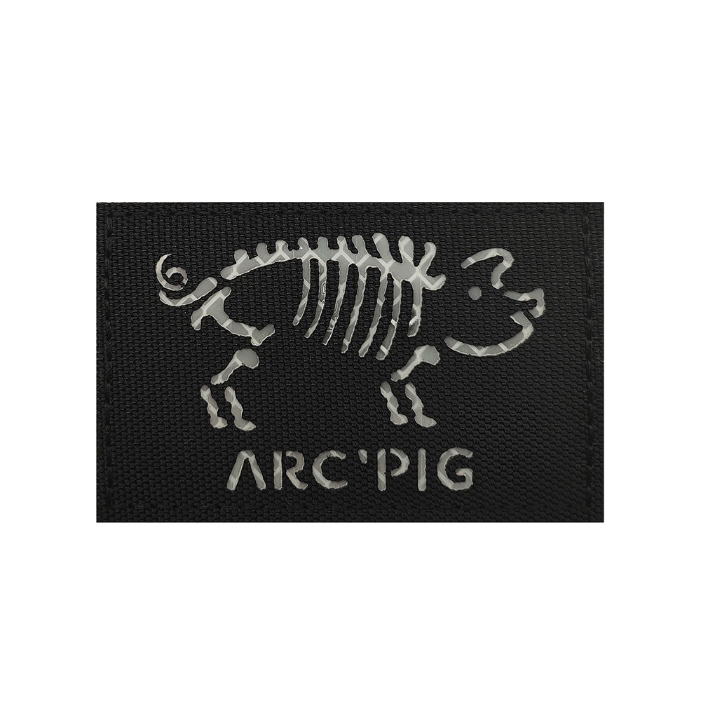 十二生肖魔術貼臂章鐳射切割紅外反光士氣徽章魔術貼章戶外背包貼