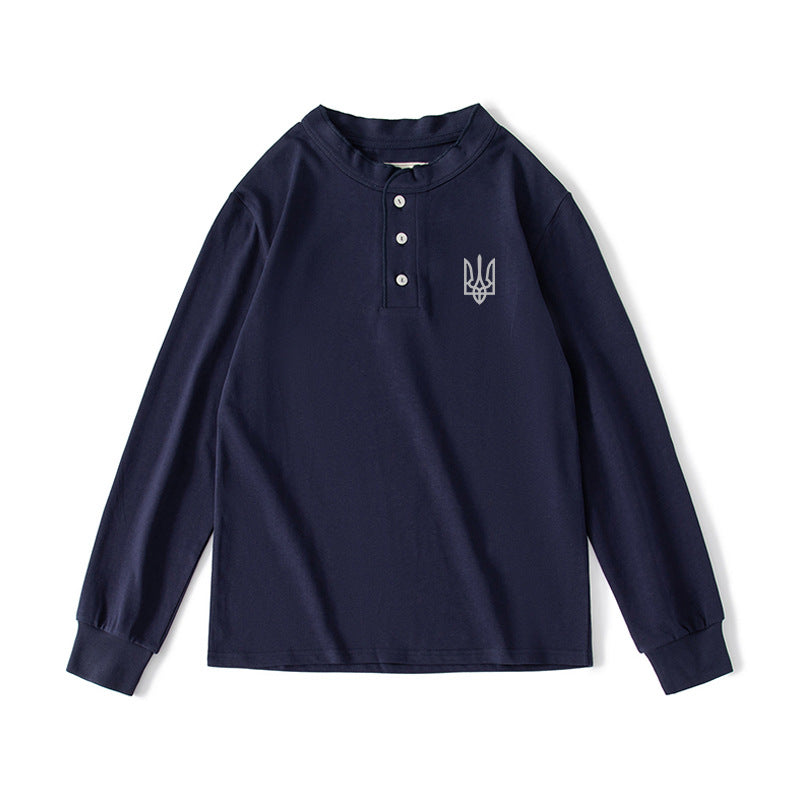 美國復古純色軍迷U17烏克蘭長袖T卹