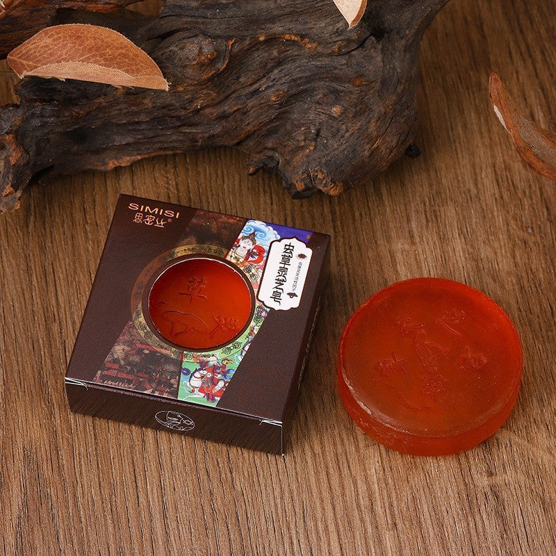 蟲草皂蟲草靈芝精油皂手工制皂清潔滋潤