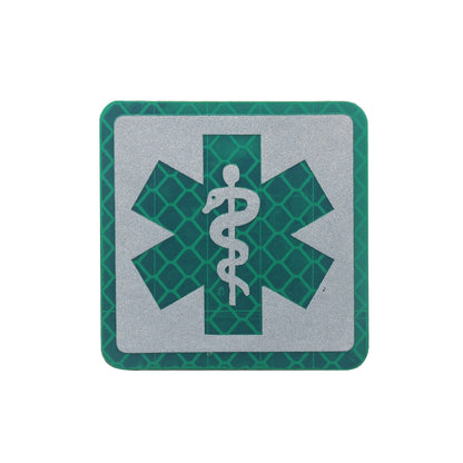 國際救援醫療急救紅十字章救援蛇刺繡PVC臂章魔術貼士氣章徽章