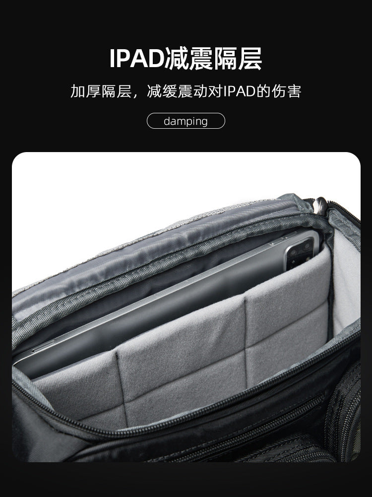 單反相機包斜挎包男士攝影包潮牌單肩包大容量休閒郵差包男斜背包