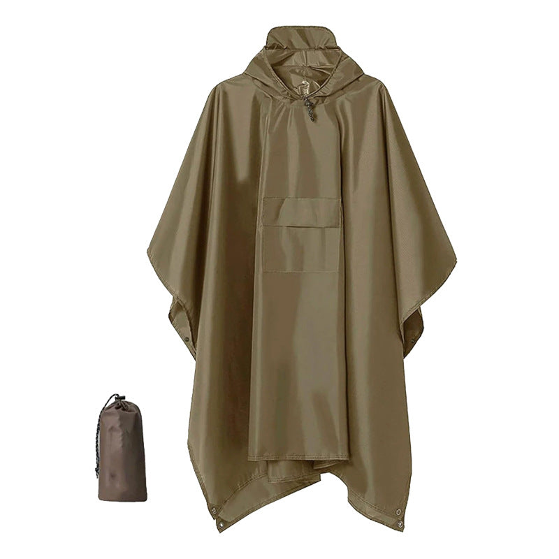 斗篷雨衣三合一外騎行徒步登山越野多功能便攜帶連體雨披