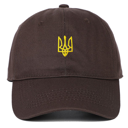 烏克蘭徽章可調節戶外運動旅行防曬棒球帽