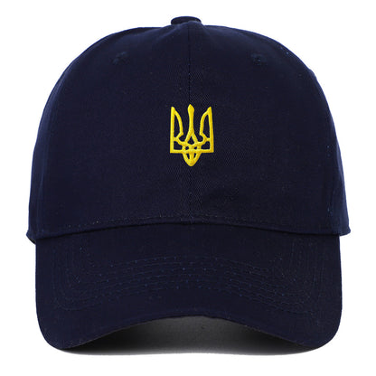 烏克蘭徽章可調節戶外運動旅行防曬棒球帽