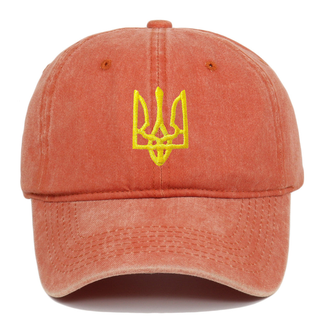 烏克蘭徽章可調節戶外運動旅行防曬棒球帽