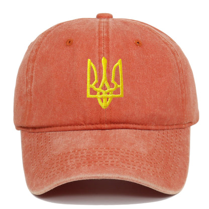 烏克蘭徽章可調節戶外運動旅行防曬棒球帽