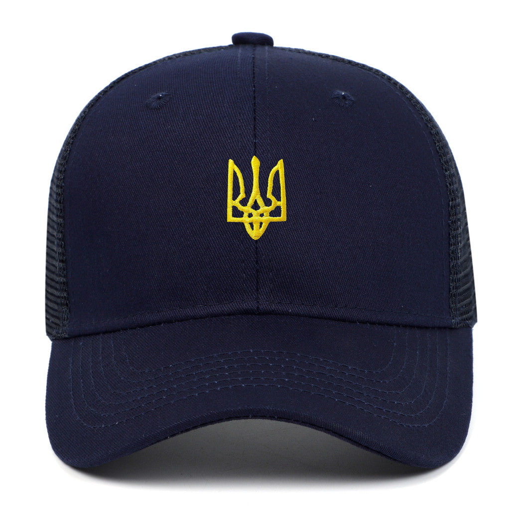 烏克蘭徽章可調節戶外運動旅行防曬棒球帽