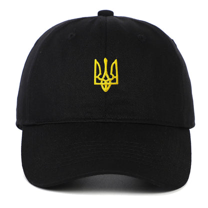 烏克蘭徽章可調節戶外運動旅行防曬棒球帽