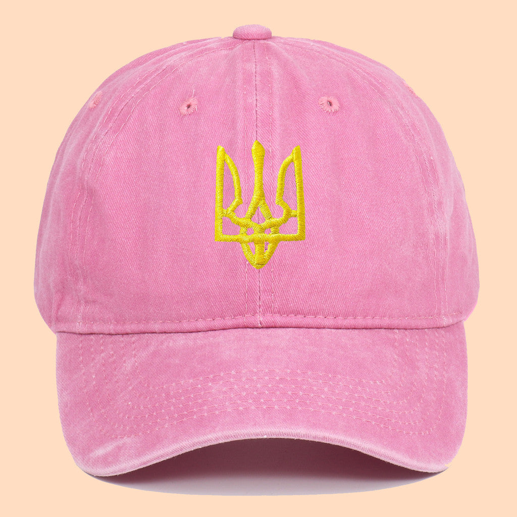 烏克蘭徽章可調節戶外運動旅行防曬棒球帽