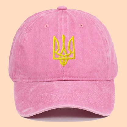 烏克蘭徽章可調節戶外運動旅行防曬棒球帽