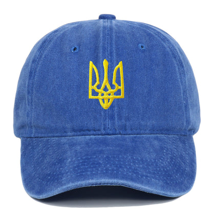 烏克蘭徽章可調節戶外運動旅行防曬棒球帽