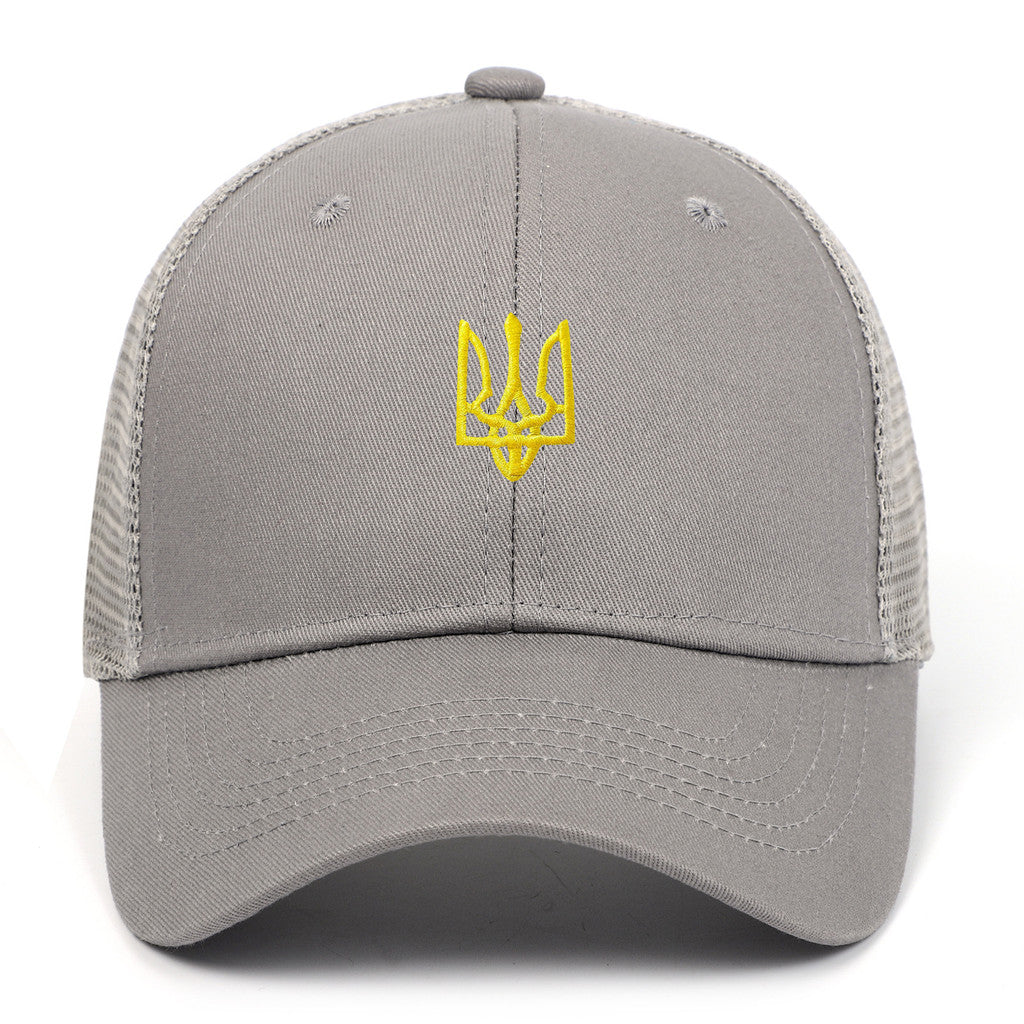 烏克蘭徽章可調節戶外運動旅行防曬棒球帽